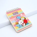 دفترچه یادداشت طوطی دیزاین مدل شیشه ای طرح BT21