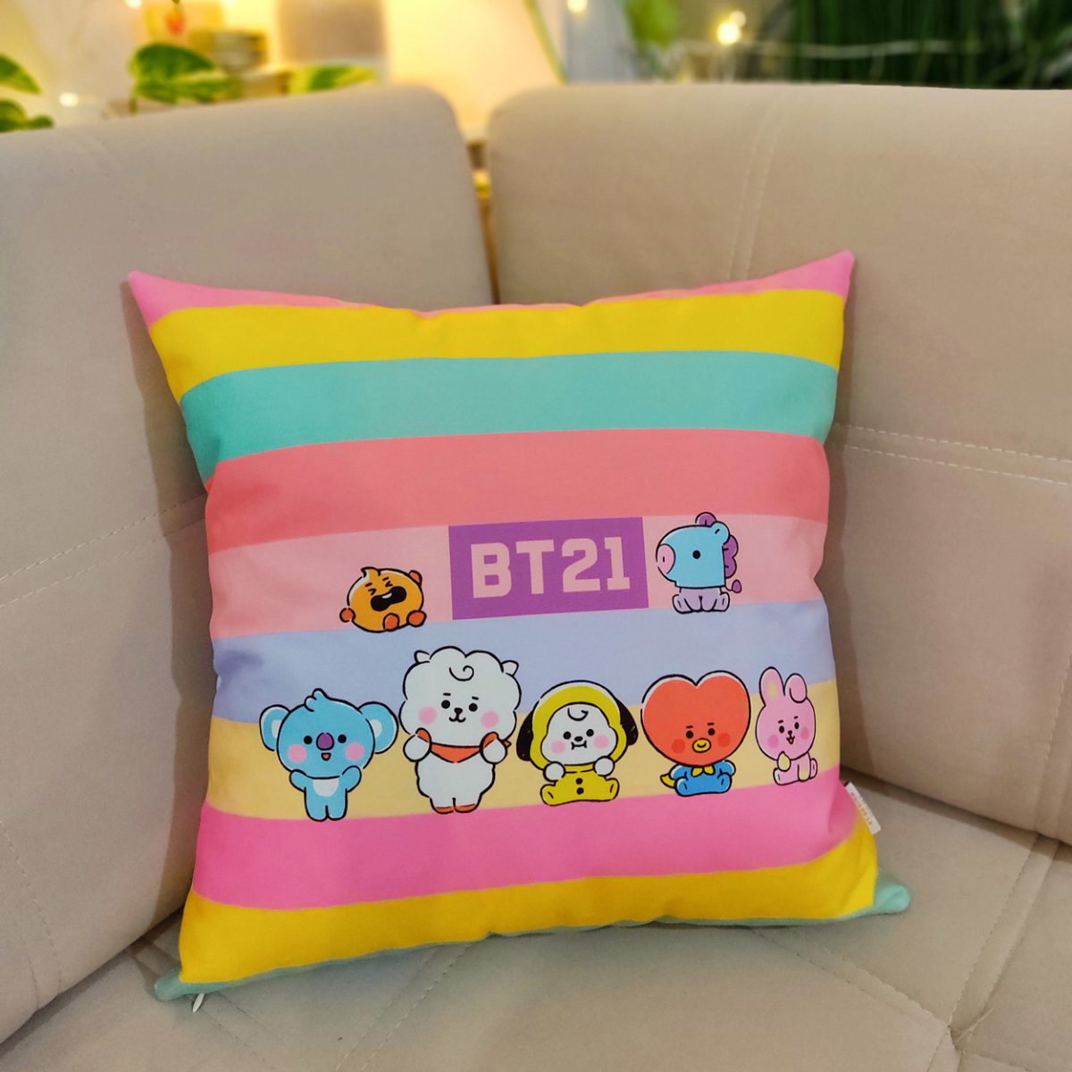 کاور کوسن طوطی دیزاین طرح BT21 - تصویر 5