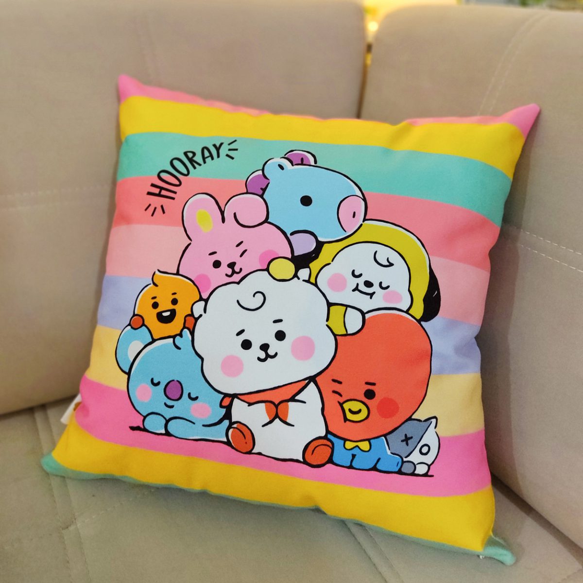 کاور کوسن طوطی دیزاین طرح BT21 - تصویر 6