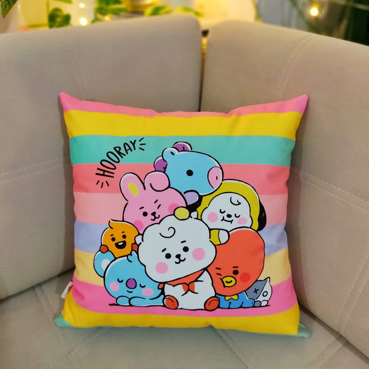 کاور کوسن طوطی دیزاین طرح BT21 - تصویر 8