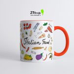 ماگ طوطی دیزاین طرح غذای ایتالیایی - تصویر 4