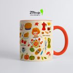 ماگ طوطی دیزاین طرح پاییزی - تصویر 4