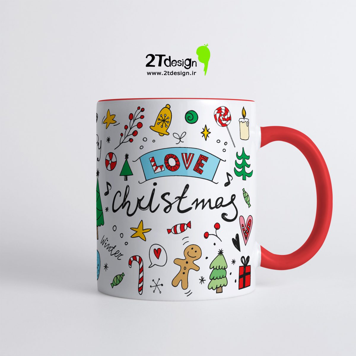 ماگ طوطی دیزاین طرح کریسمس - تصویر 7