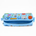 جامدادی طوطی دیزاین مدل بالکی طرح Back to School رنگ آبی روشن