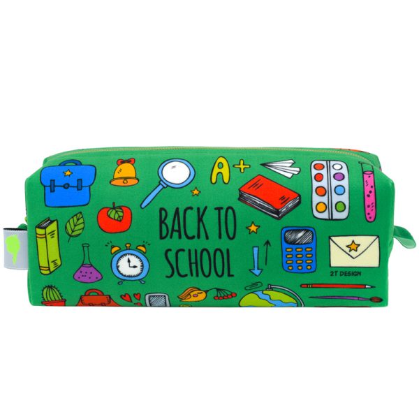 جامدادی طوطی دیزاین مدل بالکی طرح Back to School رنگ سبز
