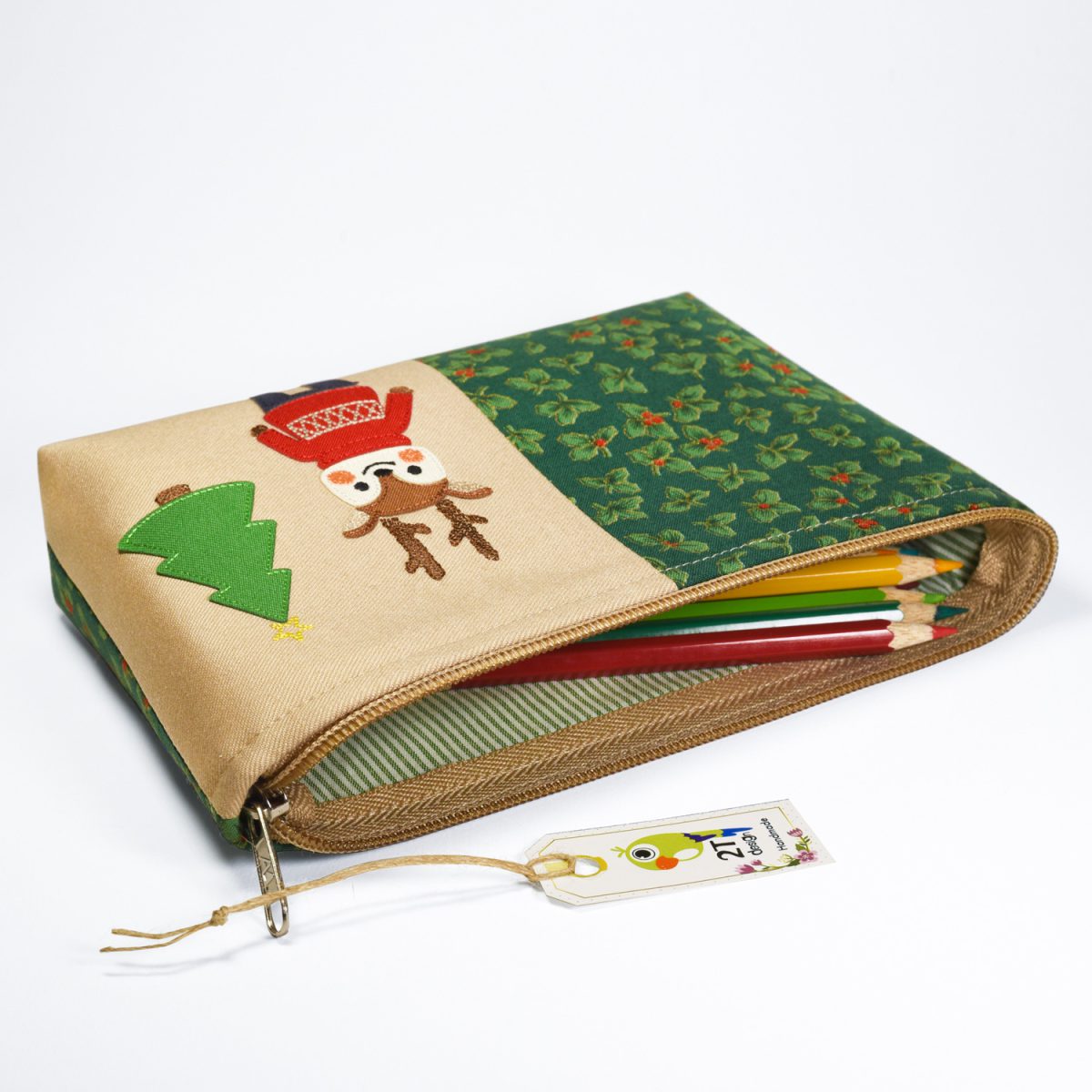 جامدادی طوطی دیزاین طرح کریسمس کد XM01 - تصویر 6
