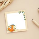 نوت پد طوطی دیزاین طرح روباه
