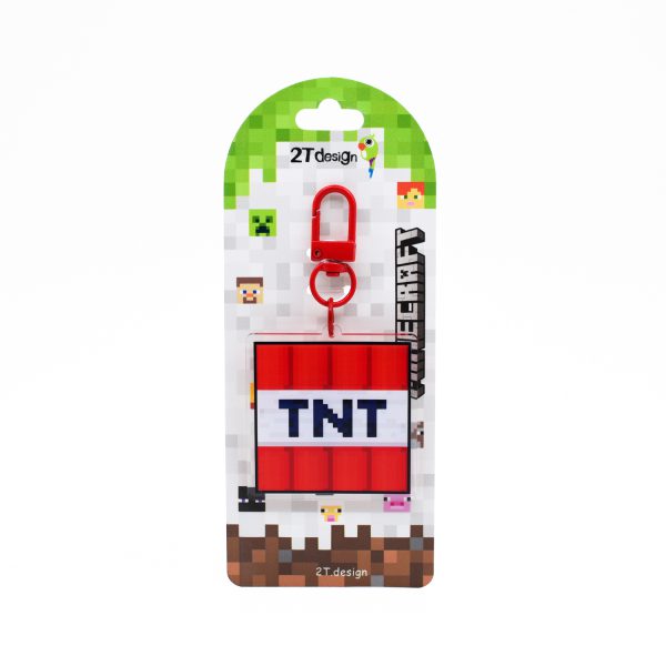 آویز شیشه ای طوطی دیزاین طرح ماینکرافت TNT