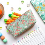 جامدادی طوطی دیزاین مدل اولگا طرح گلگلی سبز دریایی - تصویر 1