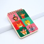دفترچه یادداشت طوطی دیزاین مدل شیشه ای طرح حیوانات کریسمسی - تصویر 2
